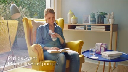 Video Philips Handmilchpumpe