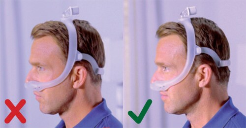 Philips DreamWear - Maske zu groß