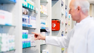 Laiendefibrillator AED von Philips in der Apotheke​