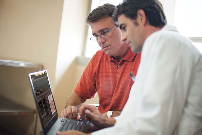 Mobiler Abruf von Patientendaten über Laptop mit IntelliSpace Cardiovascular​
