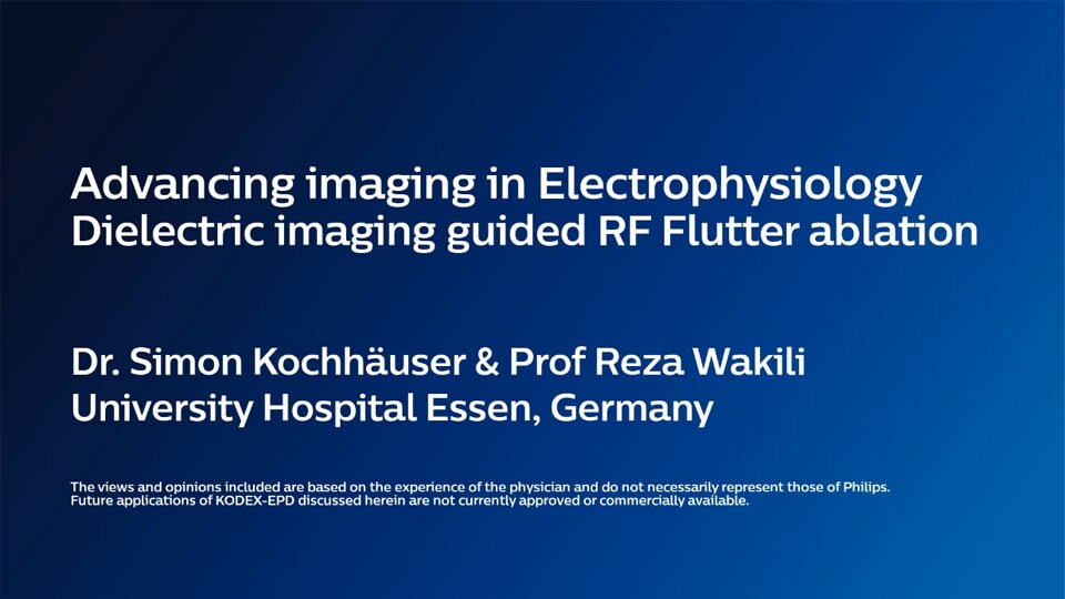 Advancing imaging in Electrophysiology Dielectric imaging guided GF Flutter ablation