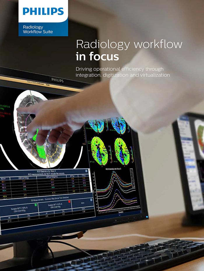 Cover of Philips Radiology Workflow Suite brochure (download .pdf)