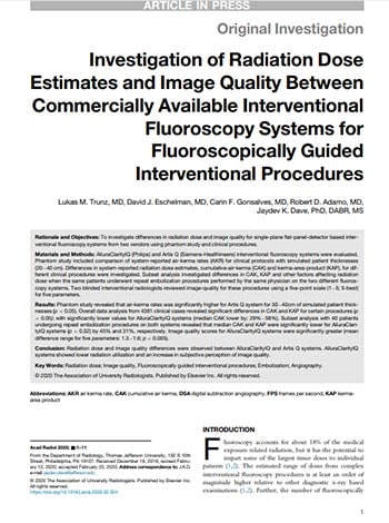 Study report Radiation Dose