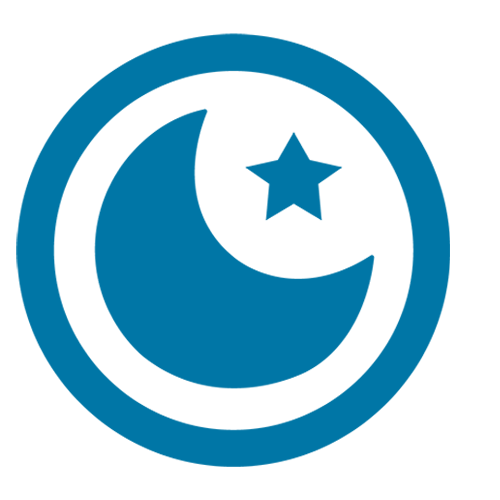 Abbildung von einem Mond und einem Stern
