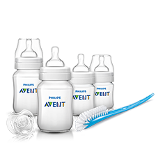 Starter-Set mit Babyfläschchen und Schnullern von Philips Avent
