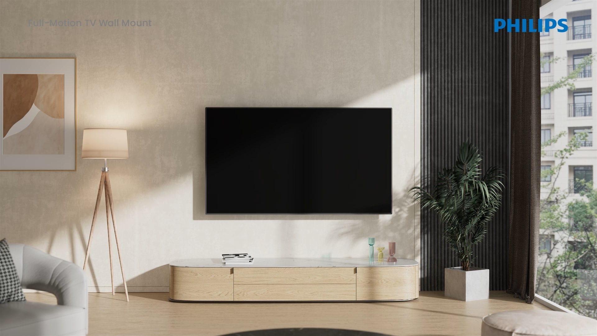 Vollbewegliche TV-Wandhalterung Installationsanleitung