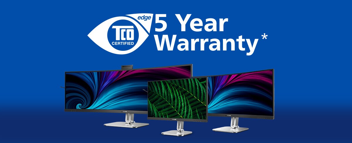TCO-zertifizierte Philips Monitore und fünf Jahre Garantie