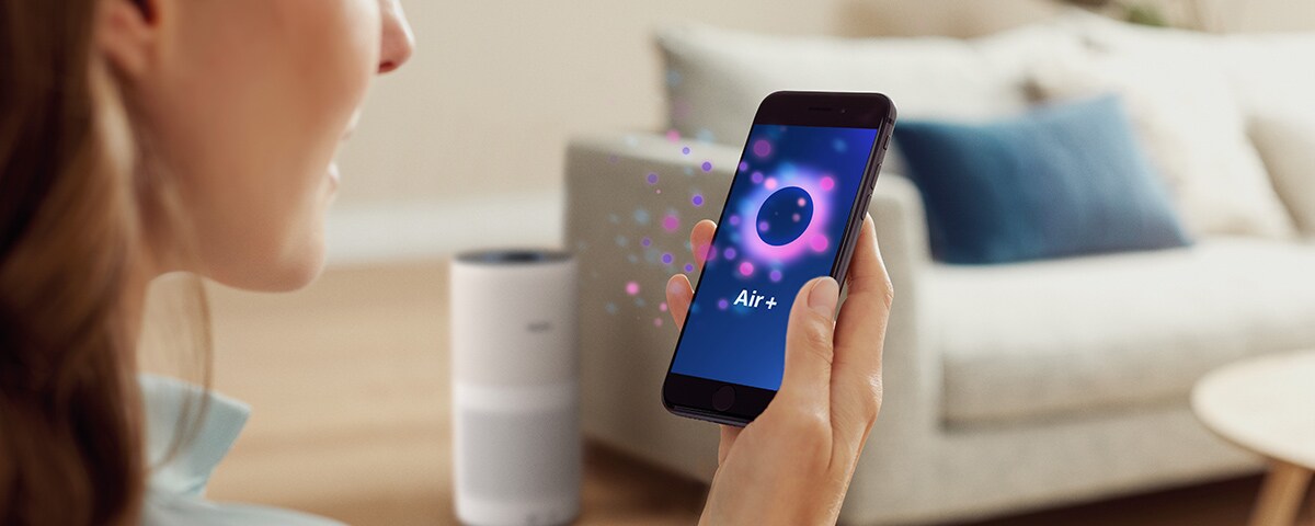 L'application Air+ Philips, votre solution connectée pour un air pur.