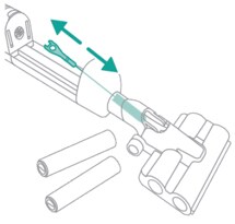 Verwendung einer Reinigungsbürste, schematische Darstellung 2