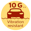 résiste aux vibrations