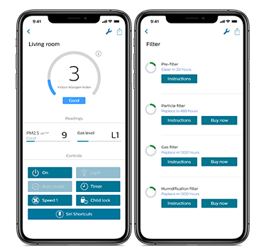 Contrôlez votre purificateur à tout moment, où que vous soyez