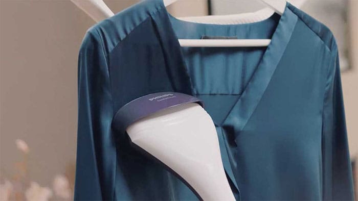 Your clothes steamer should touch your garments