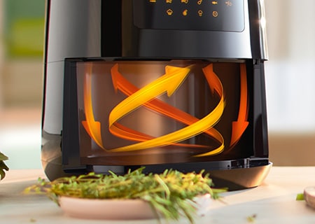 360° Luftstrom, Airfryer mit Rapid-Air-Technologie