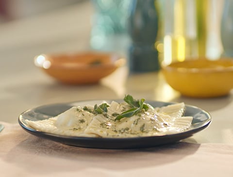 Ricotta-Spinat-Ravioli