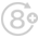 Symbol: In 8 Richtungen bewegliche Scherköpfe zur Konturenerkennung