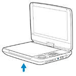 Lecteur de DVD portable et TV numérique