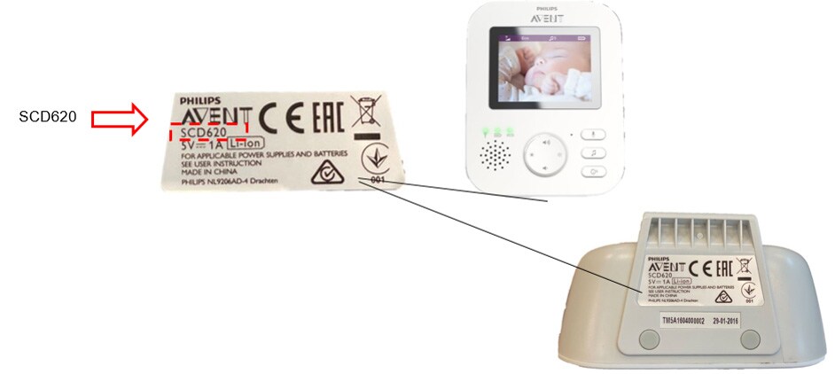 Rappel Ecoute Bebe Video Avent Scd6 Philips