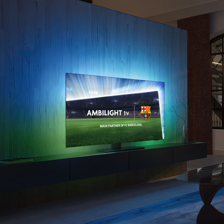 FC Barcelona-Spiele mit Ambilight TVs