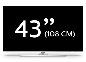 108 cm (43") Philips 4K UHD LED Android TV der Performance Serie