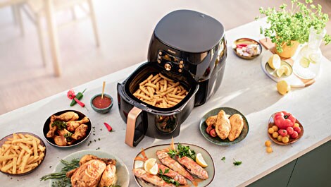 Airfryer XXL Philips HD9860/91 - Image de style de vie