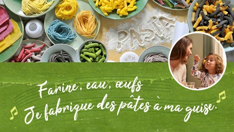 Farine, eau, oeufs - Je fabrique des pâtes à ma guise