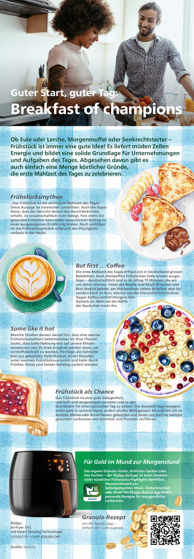 Philips Themensheet Kitchentalk Fr&uuml;hst&uuml;ck